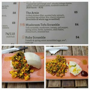 Review: Look no further for a great #breakfast if in the #Pineslopes #Johannesburg area in #SouthAfrica than #DoppioZero

At R64.00 you are served tofu scrambled with turmeric, mus at Doppio Zero - Pineslopes in Johannesburg