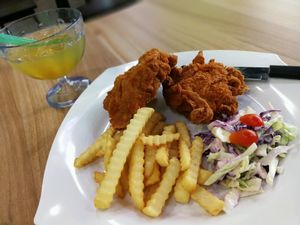 vegetarian "KFC" at PineGreen Fusion in Northeast Singapore