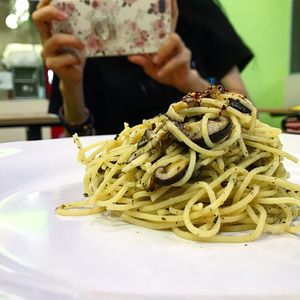Aglio olio at PineGreen Fusion in Northeast Singapore