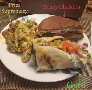 Various menu items  at Globally Local - Highbury in London