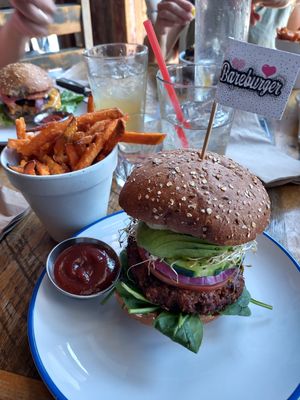 The Sweet Dreams Burger! at Bareburger in Rockville Centre