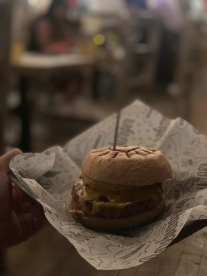 Beyond burger with Just Egg!! at Bareburger in Rockville Centre