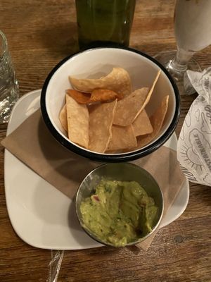 Chips and guacamole  at Bareburger in Rockville Centre