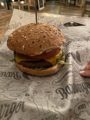 The dutches burger at Bareburger in Rockville Centre