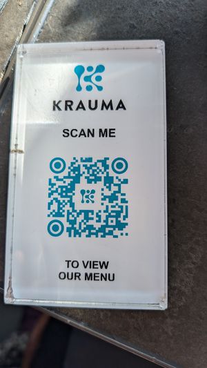 Menu at Krauma Geothermal Baths in Reykholt