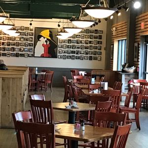 Seating at Sea Dog Brewing Co in Bangor