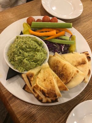 Edamame hummus  at Stateline Brewery & Restaurant in South Lake Tahoe