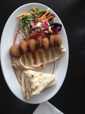 Falafel platter at Kassaba in Taupo