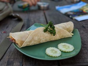 Falafel Wrap at Green Shelter in Koh Tao