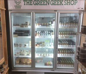 Fridge at The Green Geek Shop in Bangkok