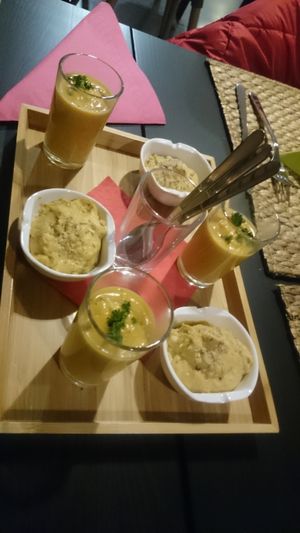 Appetizers at Vegetalicia in Namur