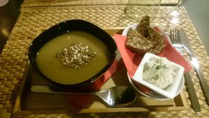 Endive soup at Vegetalicia in Namur