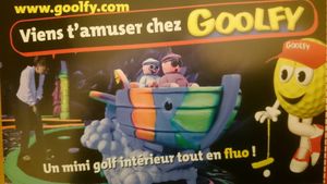 'Goolfy' is an inside golf court at Vegetalicia in Namur