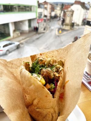   at Falafel Mama in Stroud