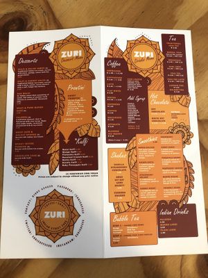Menu 3 at Zuri Coffee in Wolverhampton
