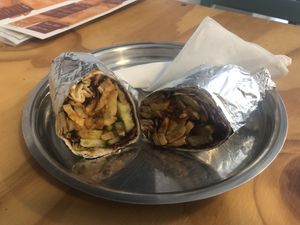 Mushroom wrap  at Zuri Coffee in Wolverhampton