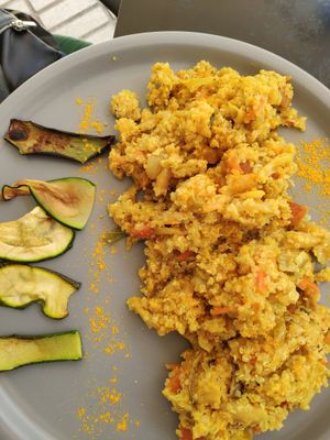 Quinoa curry at Casa Veggy in Nerja