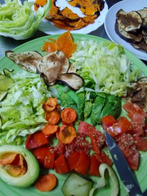 Our salads  at Casa Veggy in Nerja