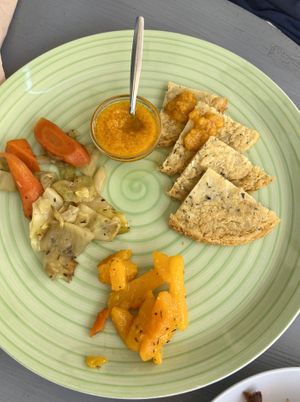 Tortilla with veggies 🌱 at Casa Veggy in Nerja