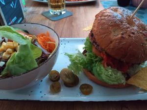 Vegan Texas Burger at Patchwork Food & Bar in Kulmbach