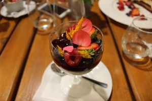 vegan bavarese at Pod Niebieniem in Poznan