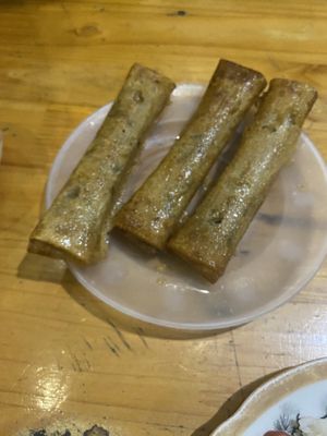 Spring rolls  at Blue Sky in Ha Giang