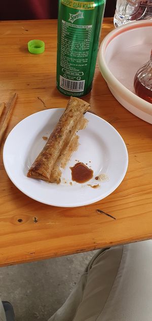 Spring rolls at Blue Sky in Ha Giang
