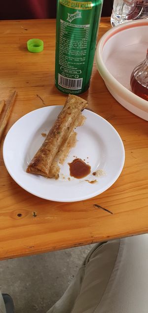 Spring rolls at Blue Sky in Ha Giang