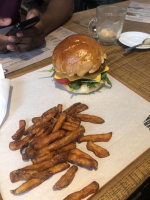 Chickpea burger  at Attaboy in Budapest