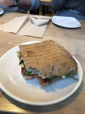 Grilled vegan sandwich at Dean & David - Trankgasse in Cologne