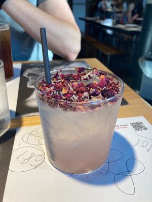 Cherry blossom lemonade - soooo pretty.  at Wagamama in Nottingham
