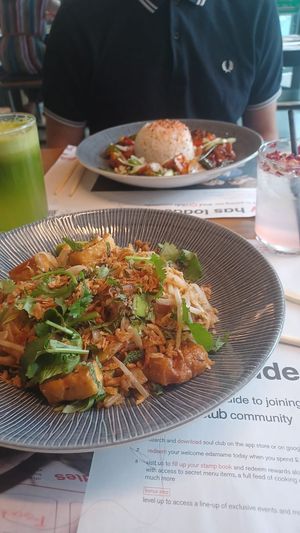 Pad Thai and Tofu Firecracker at Wagamama in Nottingham
