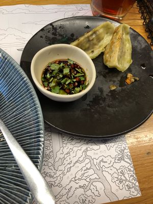 Veggie gyoza  at Wagamama in Nottingham