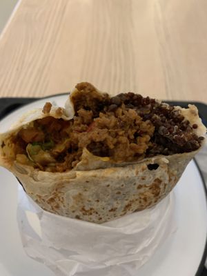 Burrito with soy meat, quinoa and lentils   at Chupenga - Gendarmenmarkt in Berlin