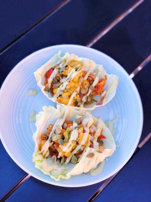 Tacos at OH! Juice in Encinitas