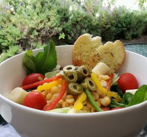ensalada _ salad at Rincon Flamenco Cafe in La Serena