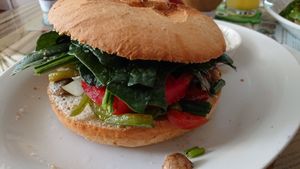 Vegetable Sandwich at Rincon Flamenco Cafe in La Serena