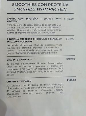 Vegan smoothies at Bio & Natural - Quinta Avenida in Playa Del Carmen