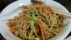 majiang mein at ShàngHǎi BǎoShēng Táng 上海宝生堂 in Taipei