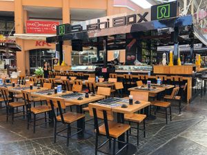 Al fresco... out side sitting only at Sushi Box in Phuket