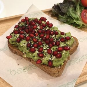 Avocado toast at Dressed in Bangkok