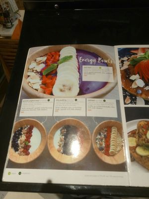 Menu at Dressed in Bangkok