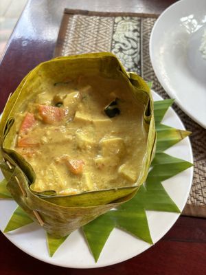 Tofu Amok  at Coconut Lyly in Battambang