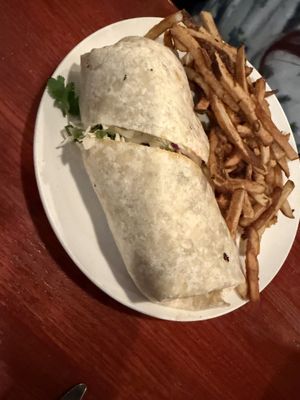 Nopales Fritos Wrap  at Cascadia Grill in Olympia