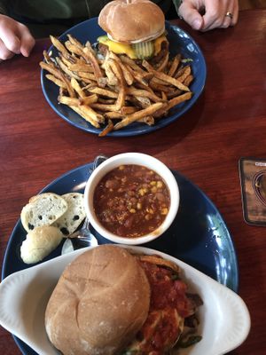 Tofurk Yourself with chili and the Beyond burger at Cascadia Grill in Olympia