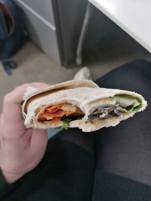 Super Vegan wrap #Veganuary at Pure - Victoria in London