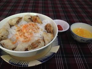 bun cha gio at Huong Vy in Ho Chi Minh City