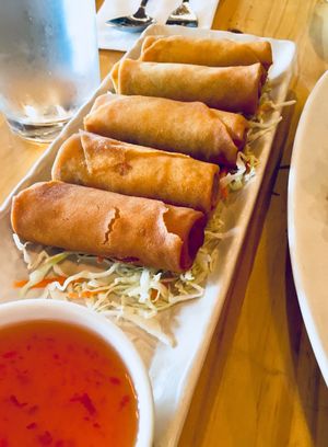 Vegetable rolls at Line Thai in Fremont