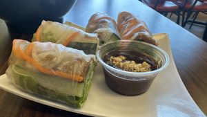 Teriyaki chickun rolls  at Vegan Bowl in West Jordan