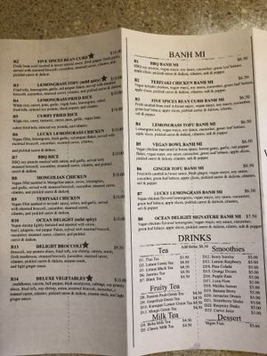 Take out menu at Vegan Bowl in West Jordan
